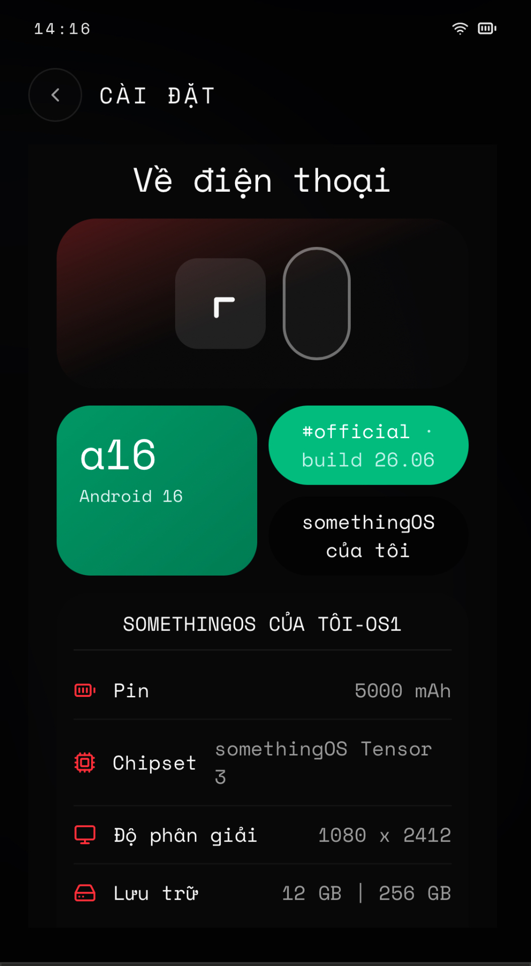 SomethingROM settings